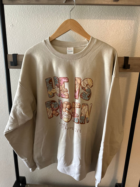 RTS he is risen 2XL crewneck