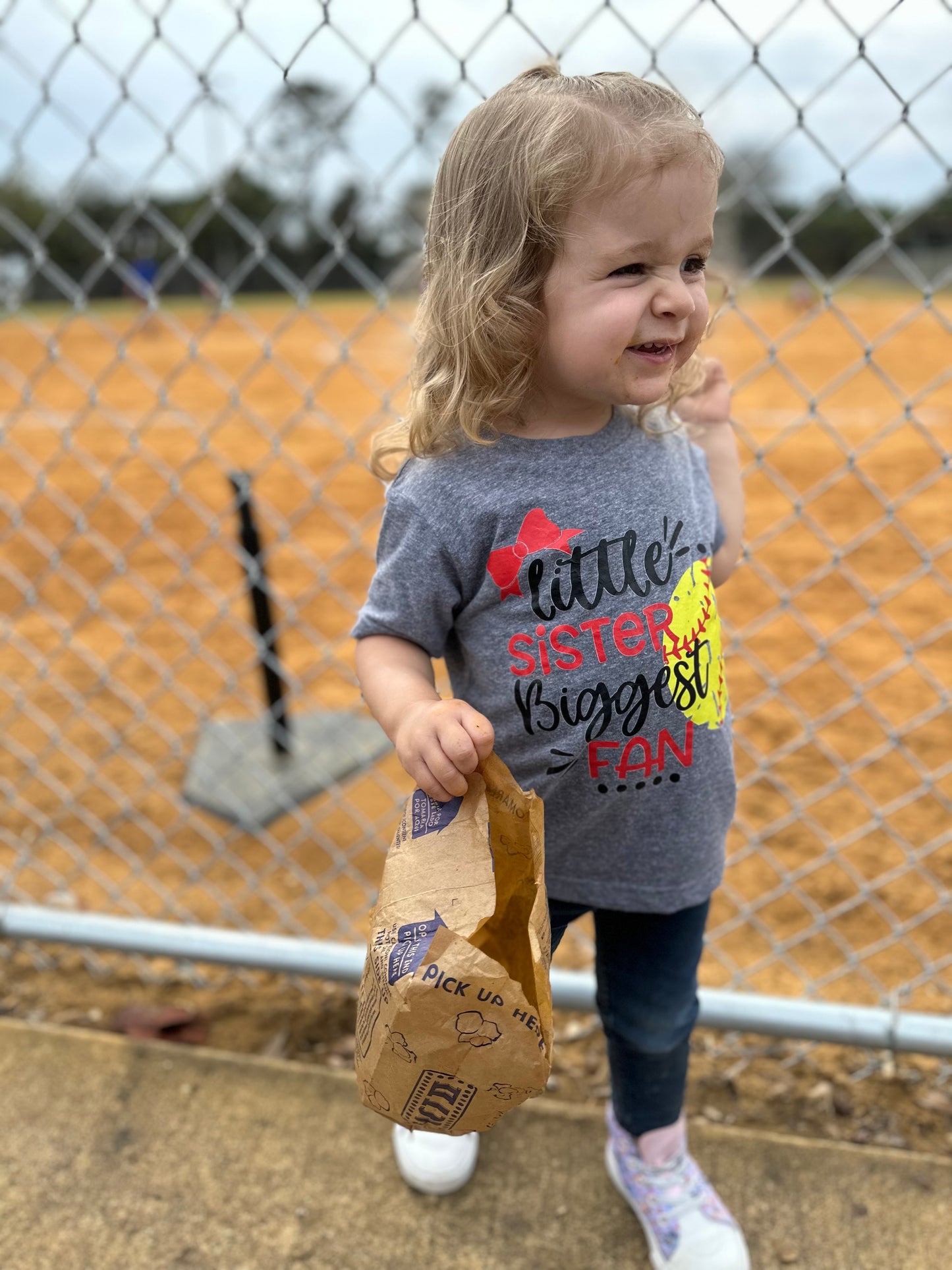 Little ___ biggest fan softball